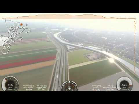 Dutch canal and flower fields flight – Oudorp, Alkmaar